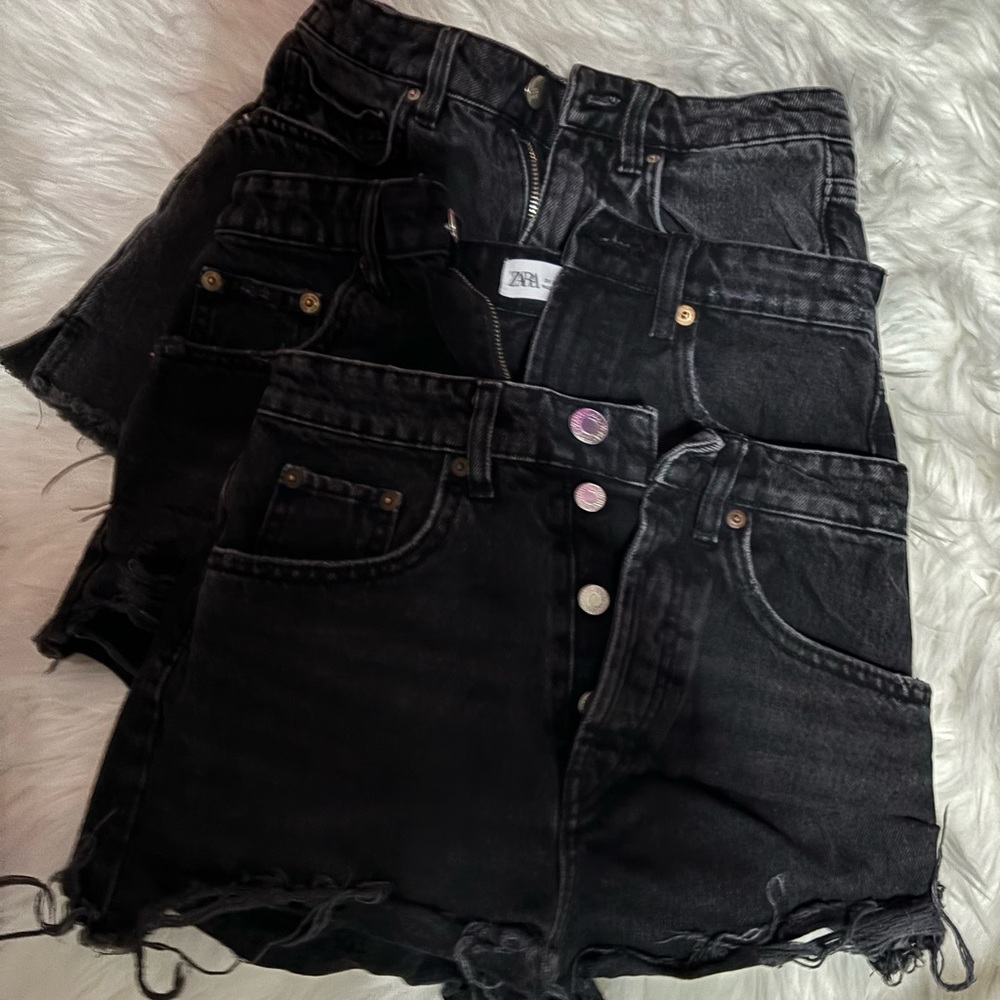 Bundle of Zara Black shorts